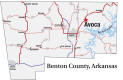 Map of Benton County Large